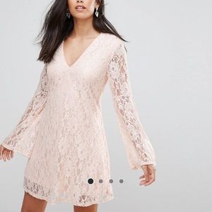 Bell Sleeve Lace Dress